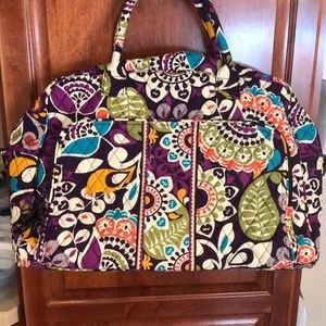 Vera Bradley - Plum Crazy -Weekender bag -like new